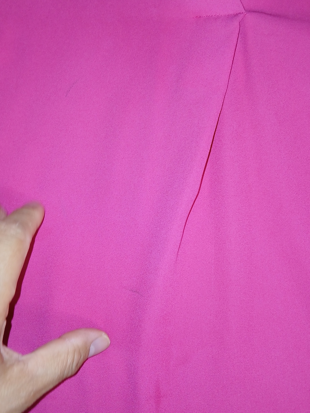 NY&Co SOHO Pink V-Neck Long Sleeve Blouse Business Casual Shirt - Small - Picture 9 of 13